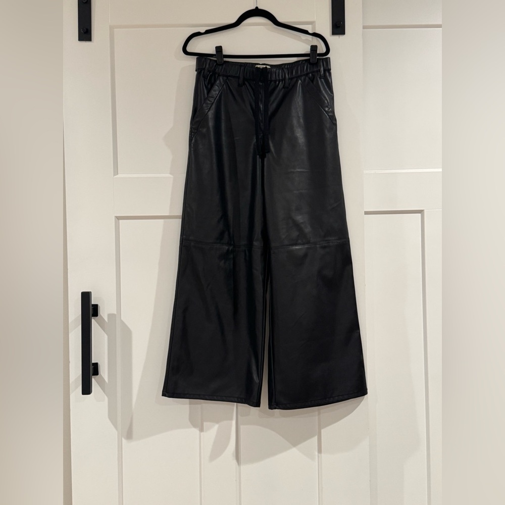 We The Free Faux Leather‎ Wide-Leg Pants